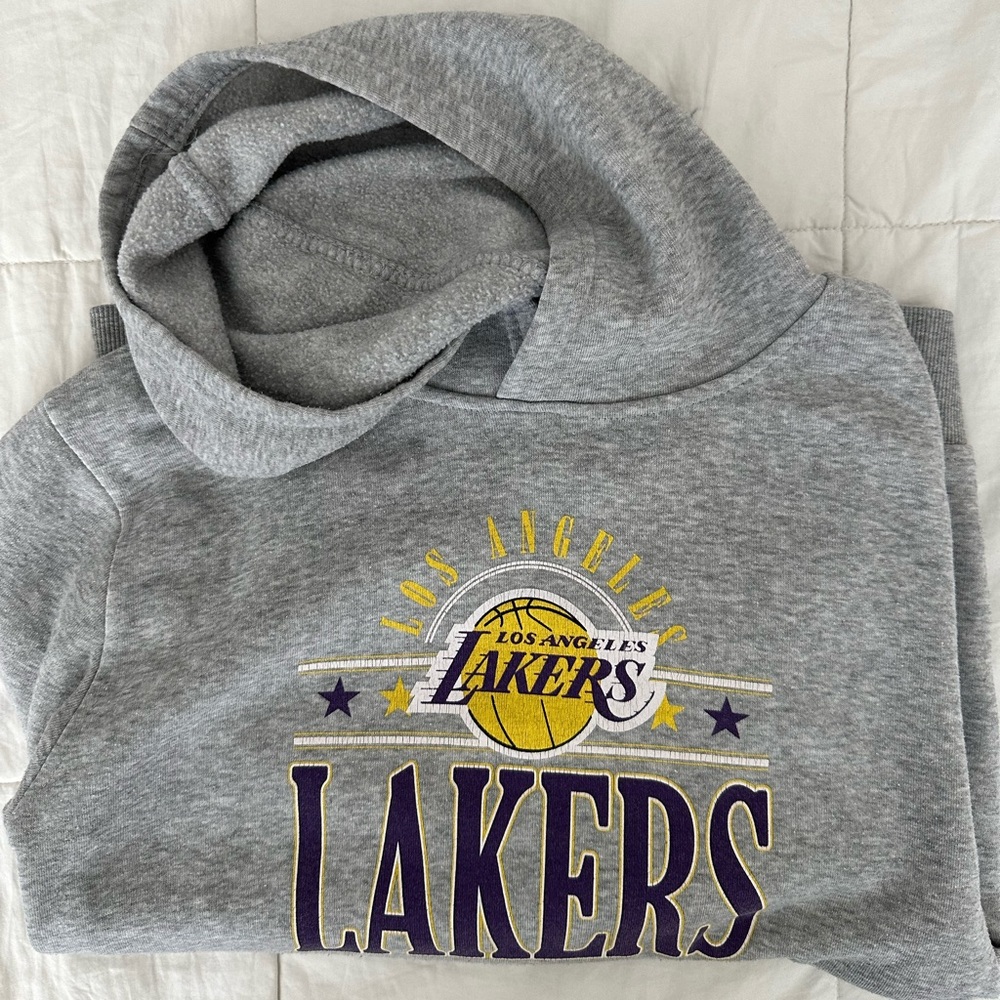 Worn Lakers hoodie